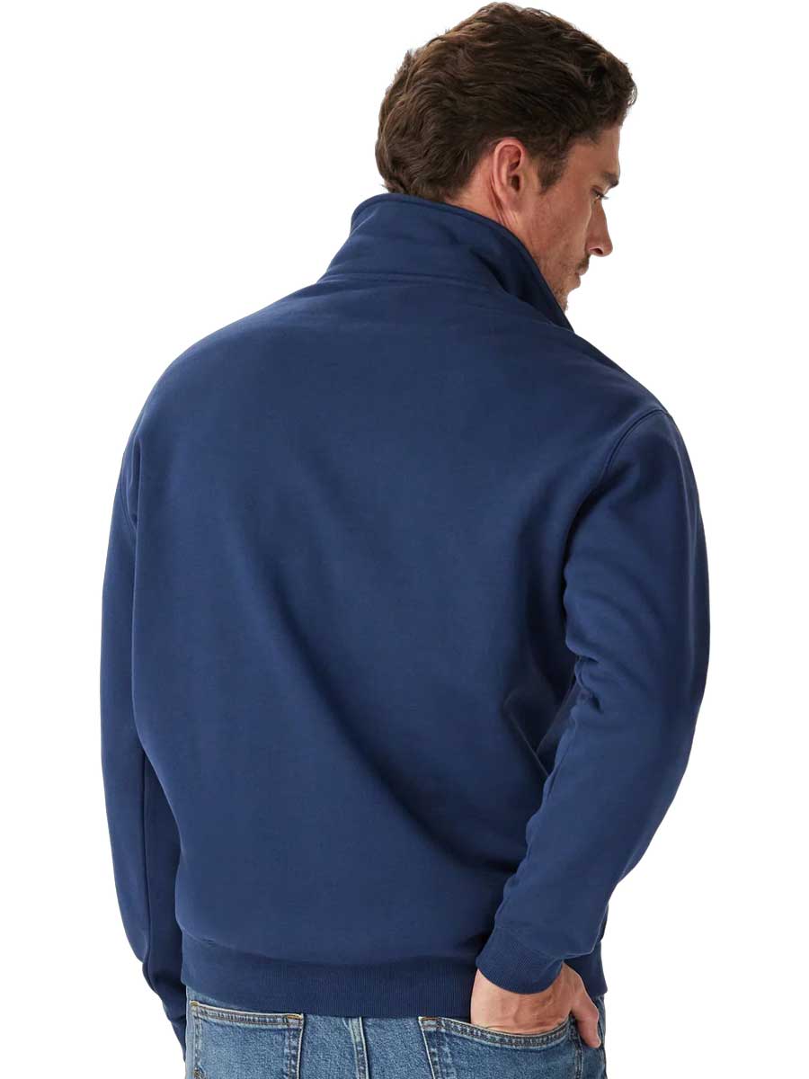 RM WILLIAMS Mulyungarie Quarter Zip Fleece - Men's - Vintage Blue - Image 3