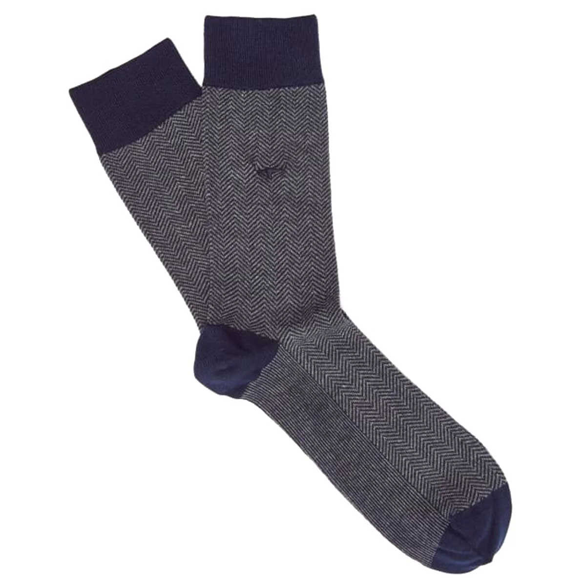 RM WILLIAMS Nelson Men's Cotton Socks - Grey & Navy
