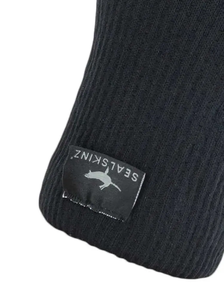 SEALSKINZ Anmer Gloves - Waterproof All Weather Ultra Grip Knitted Glove - Black - Image 7