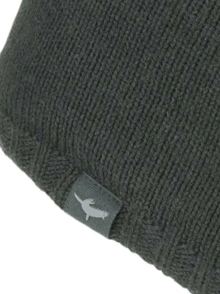 SEALSKINZ Hat - Waterproof Cold Weather Beanie - Black - Image 2