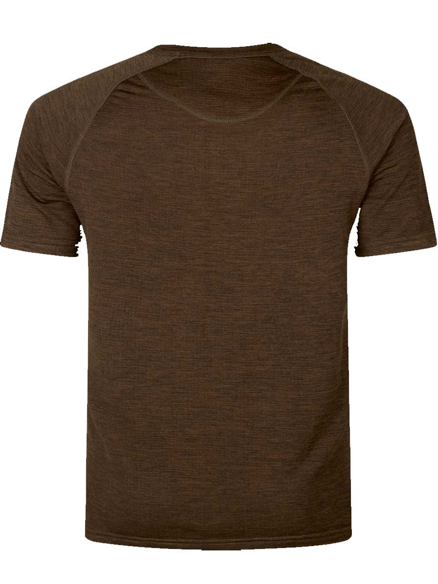 SEELAND Active Short Sleeve T-shirt - Mens - Demitasse Brown - Image 4