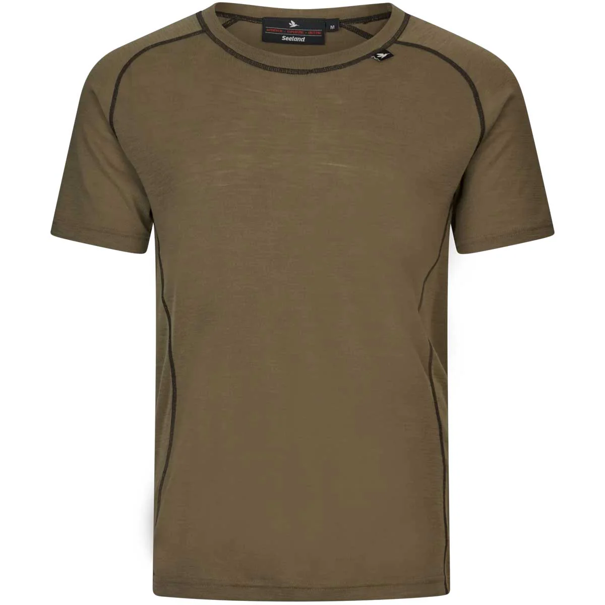 SEELAND Apex Merino T-Shirt - Mens - Covert Green