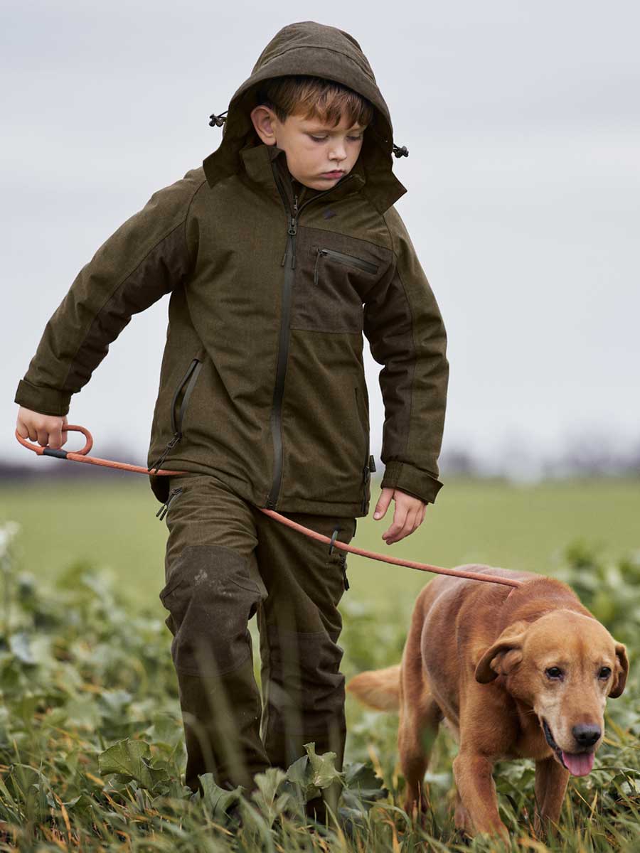50% OFF - SEELAND Avail Junior Jacket - Kids - Pine Green Melange - Size: Age 6 & 8 Years - Image 2