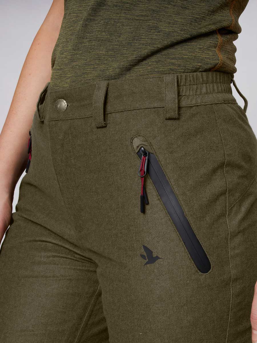 SEELAND Avail Trousers - Ladies - Pine Green Melange - Image 3