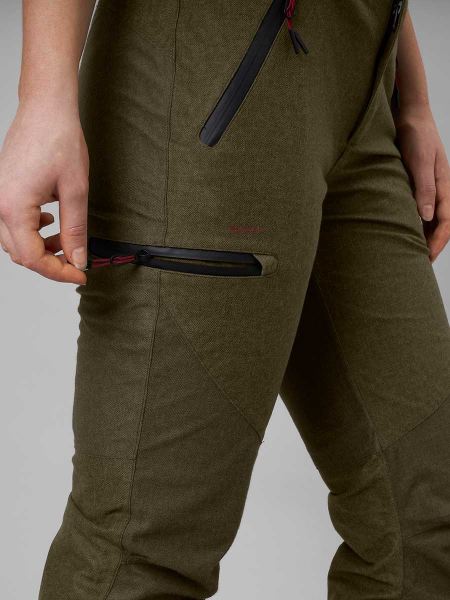 SEELAND Avail Trousers - Ladies - Pine Green Melange - Image 6