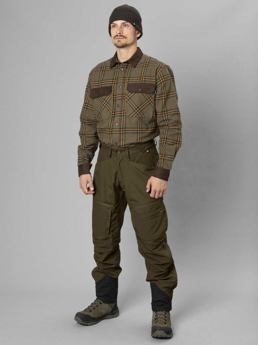 SEELAND Banff Shirt - Mens - Grape Leaf/Terracotta Check - Image 3