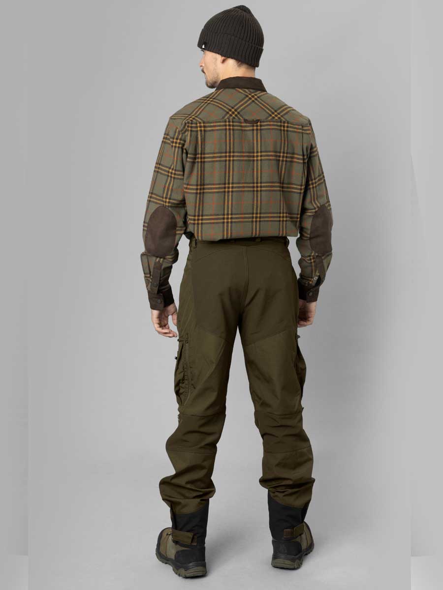 SEELAND Banff Shirt - Mens - Grape Leaf/Terracotta Check - Image 4