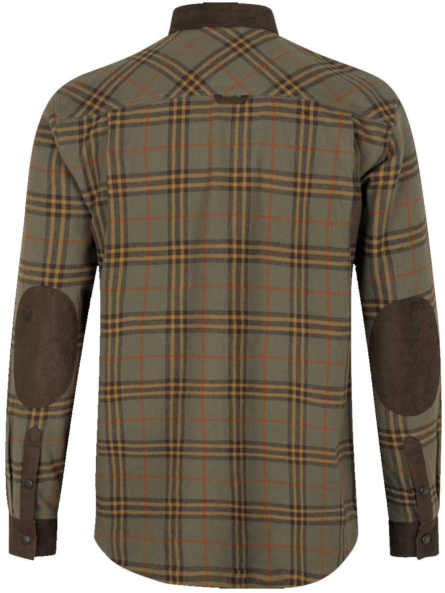 SEELAND Banff Shirt - Mens - Grape Leaf/Terracotta Check - Image 6