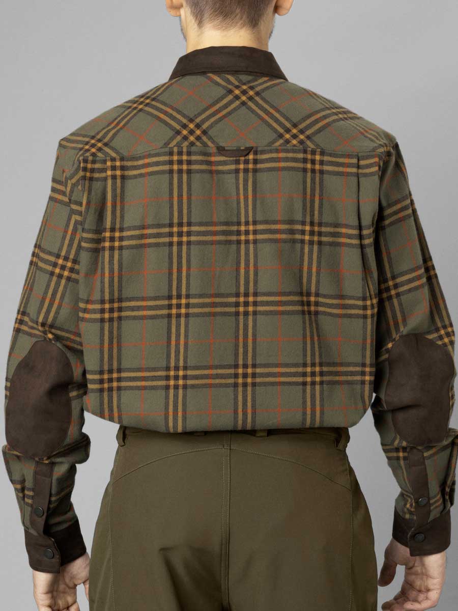 SEELAND Banff Shirt - Mens - Grape Leaf/Terracotta Check - Image 7