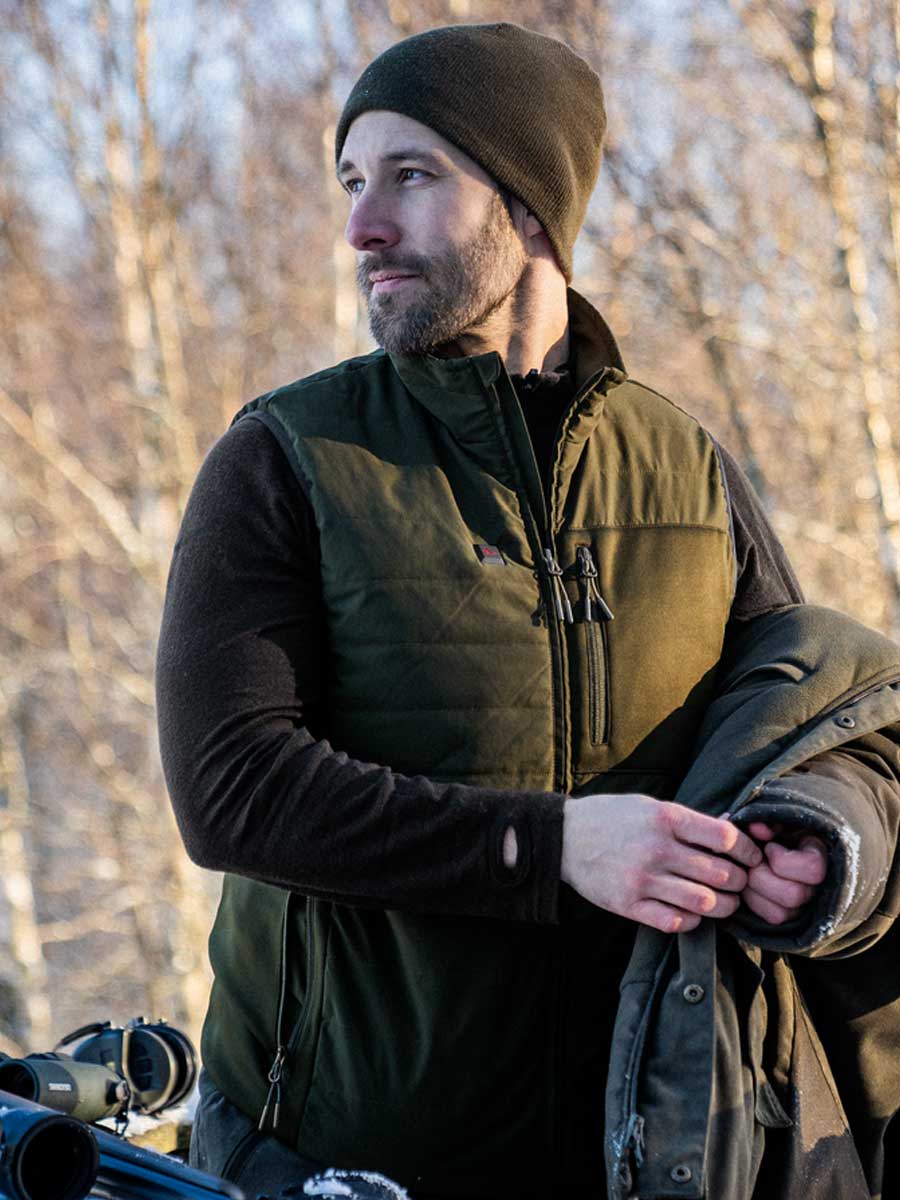 SEELAND Celsius Heat Waistcoat - Mens - Pine Green - Image 2