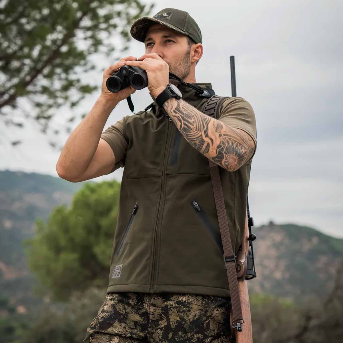 SEELAND Chaser Aero Waistcoat - Mens - Pine Green - Image 4