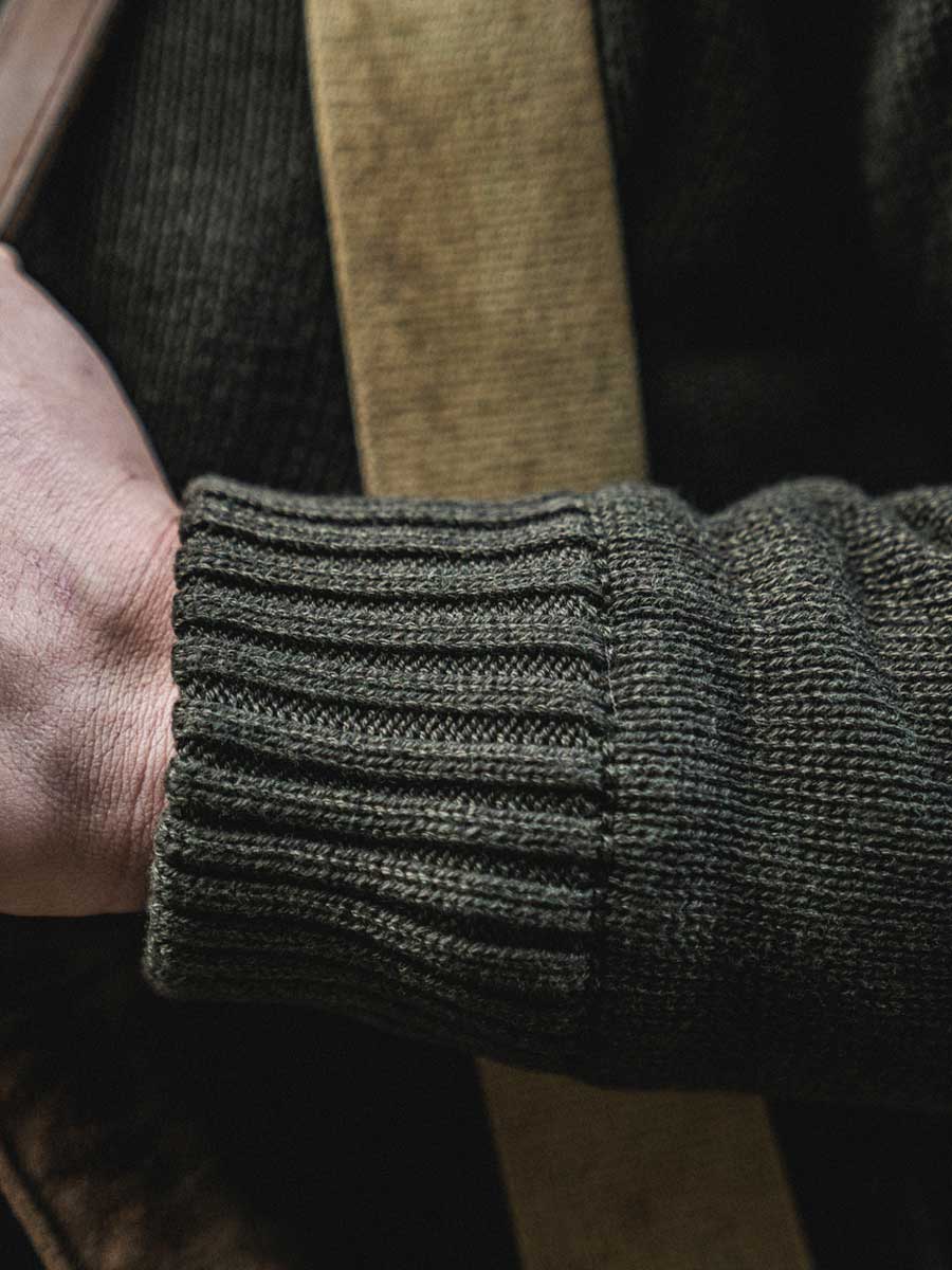 SEELAND Haze 1/4 Zip Windbreaker Knit - Mens - Grizzly Brown - Image 3