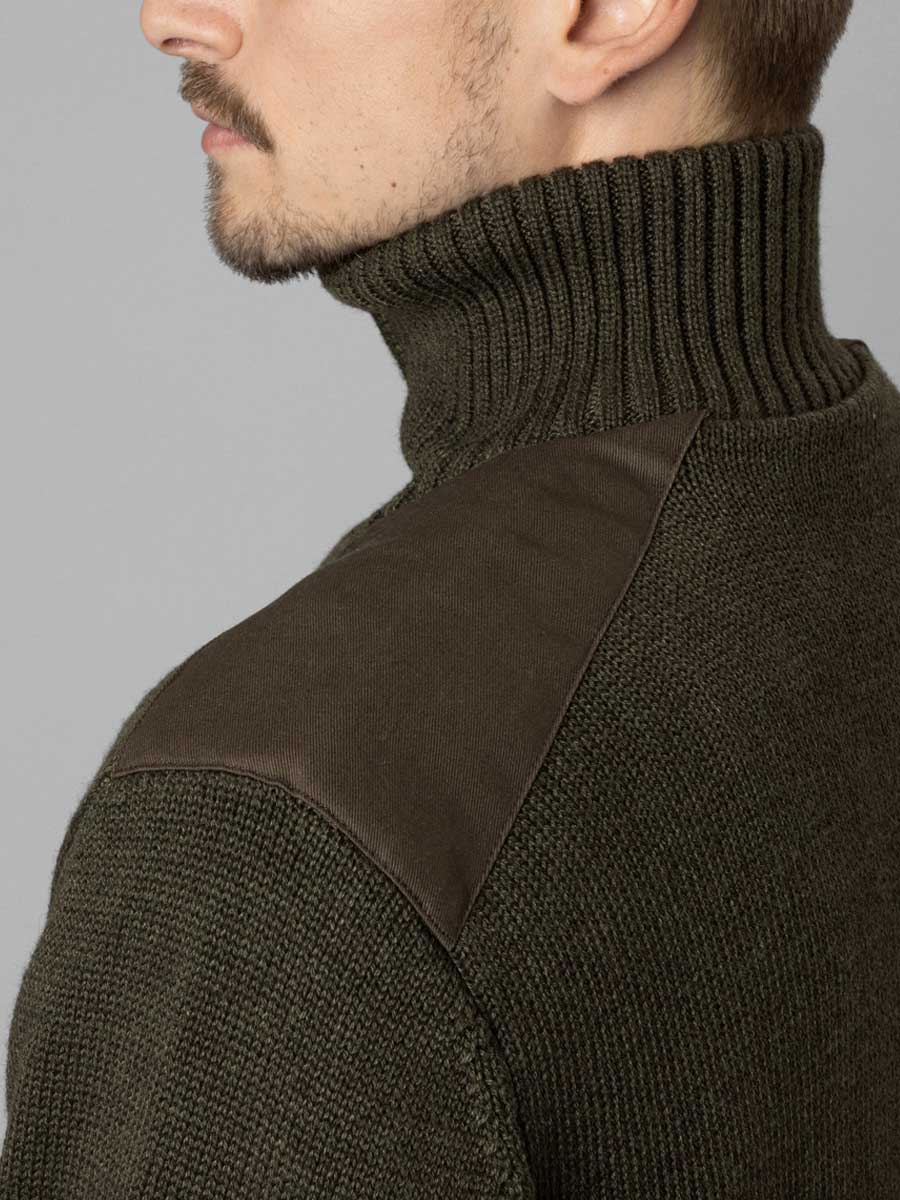 SEELAND Haze 1/4 Zip Windbreaker Knit - Mens - Grizzly Brown - Image 4