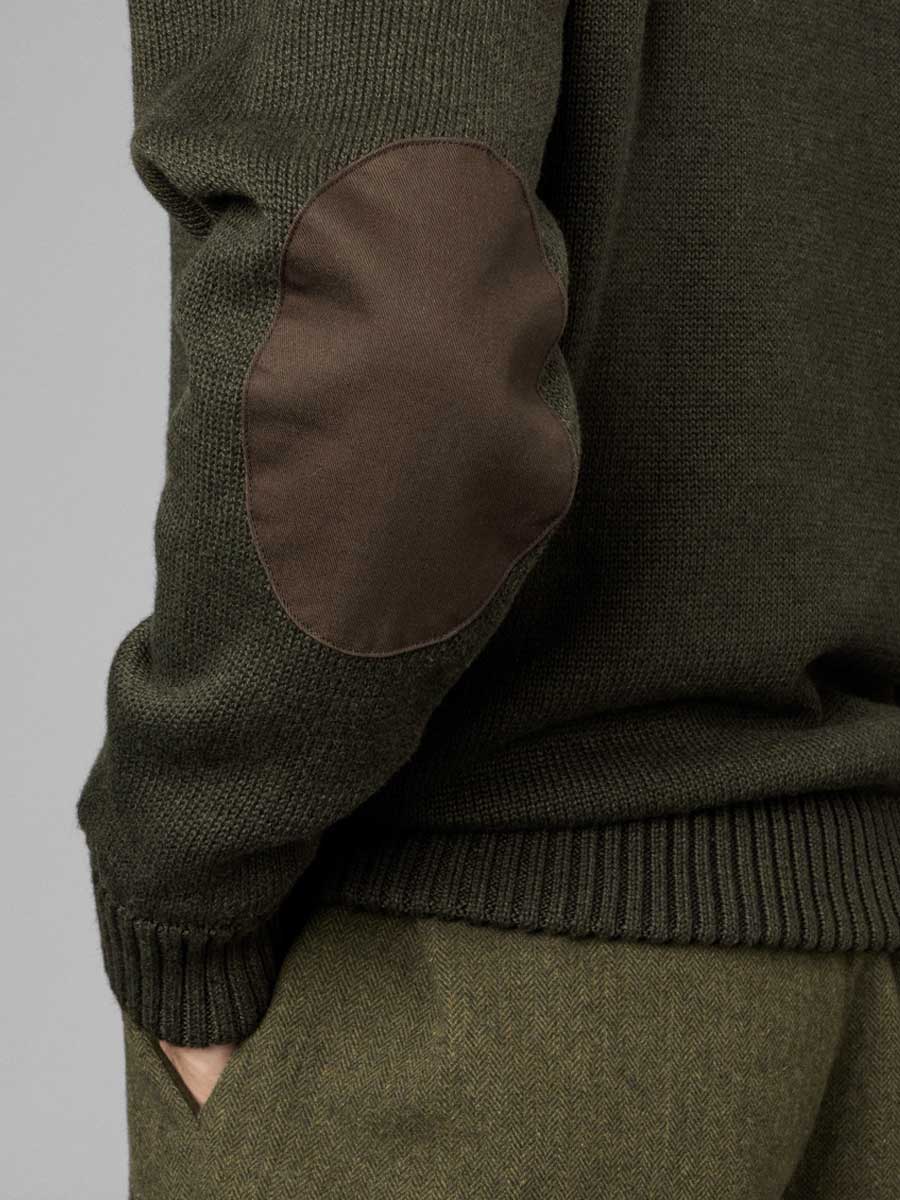 SEELAND Haze 1/4 Zip Windbreaker Knit - Mens - Grizzly Brown - Image 5
