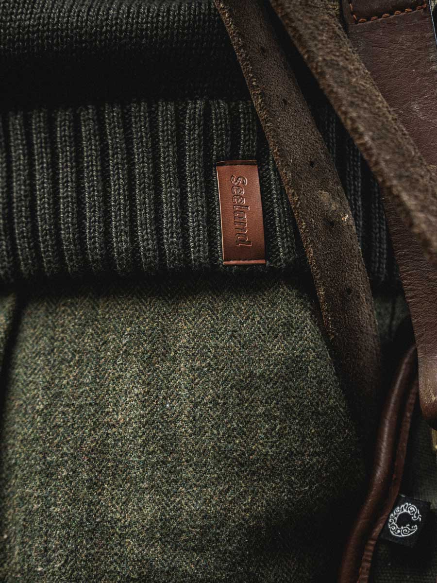 SEELAND Haze 1/4 Zip Windbreaker Knit - Mens - Grizzly Brown - Image 6