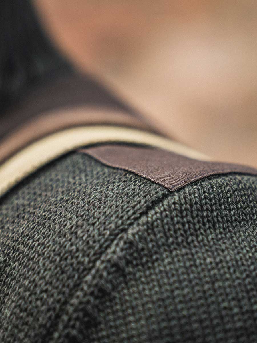 SEELAND Haze 1/4 Zip Windbreaker Knit - Mens - Grizzly Brown - Image 8