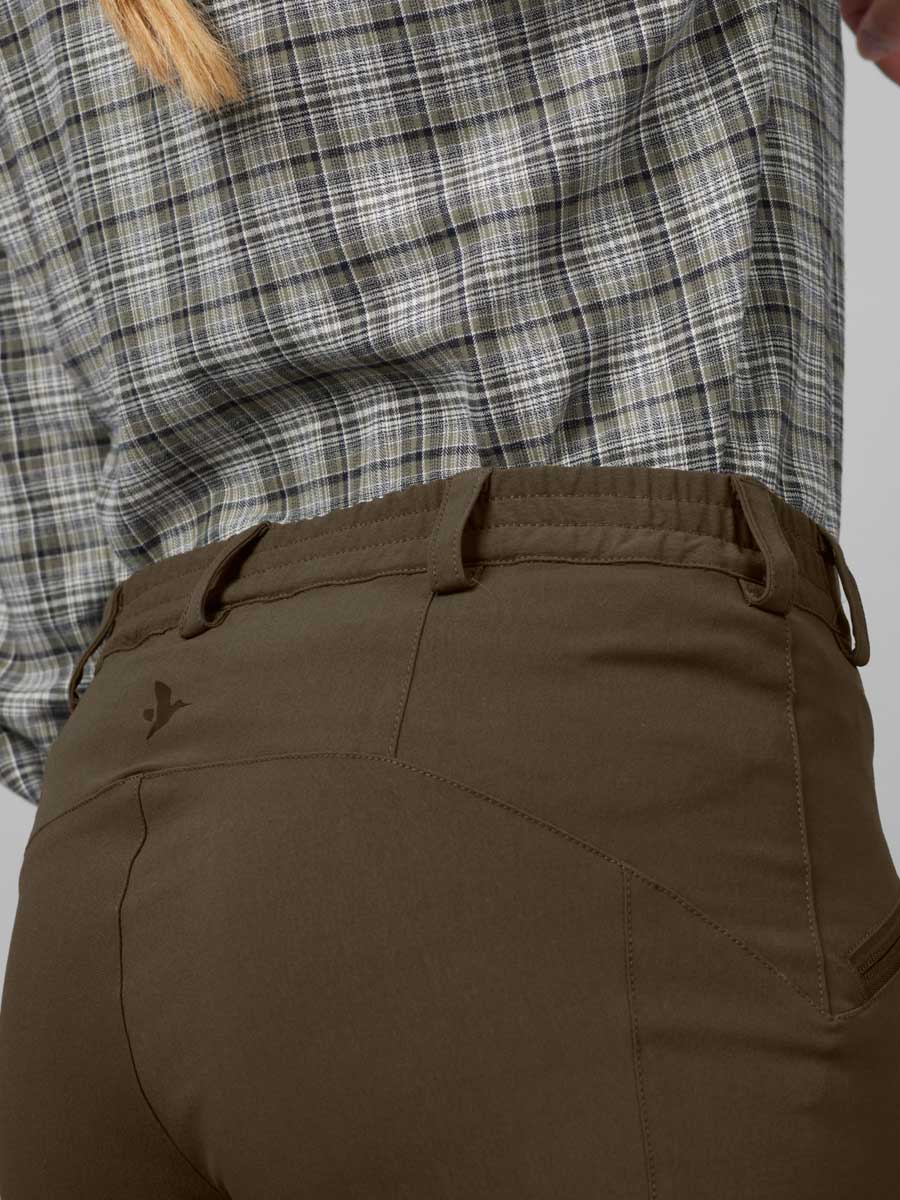SEELAND Larch Stretch Trousers - Ladies - Pine Green - Image 6