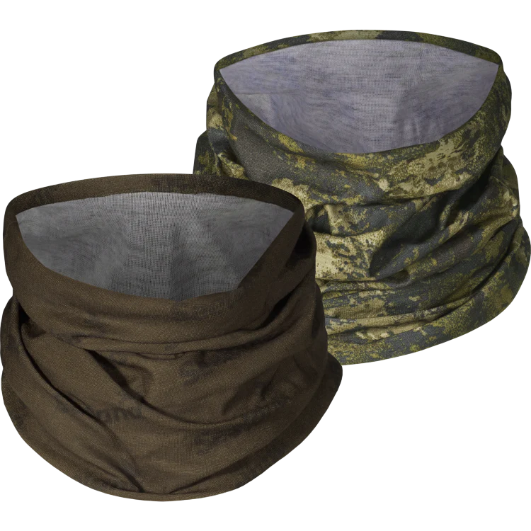 SEELAND Neck Gaiter - 2-Pack - Pine Green & InVis Green