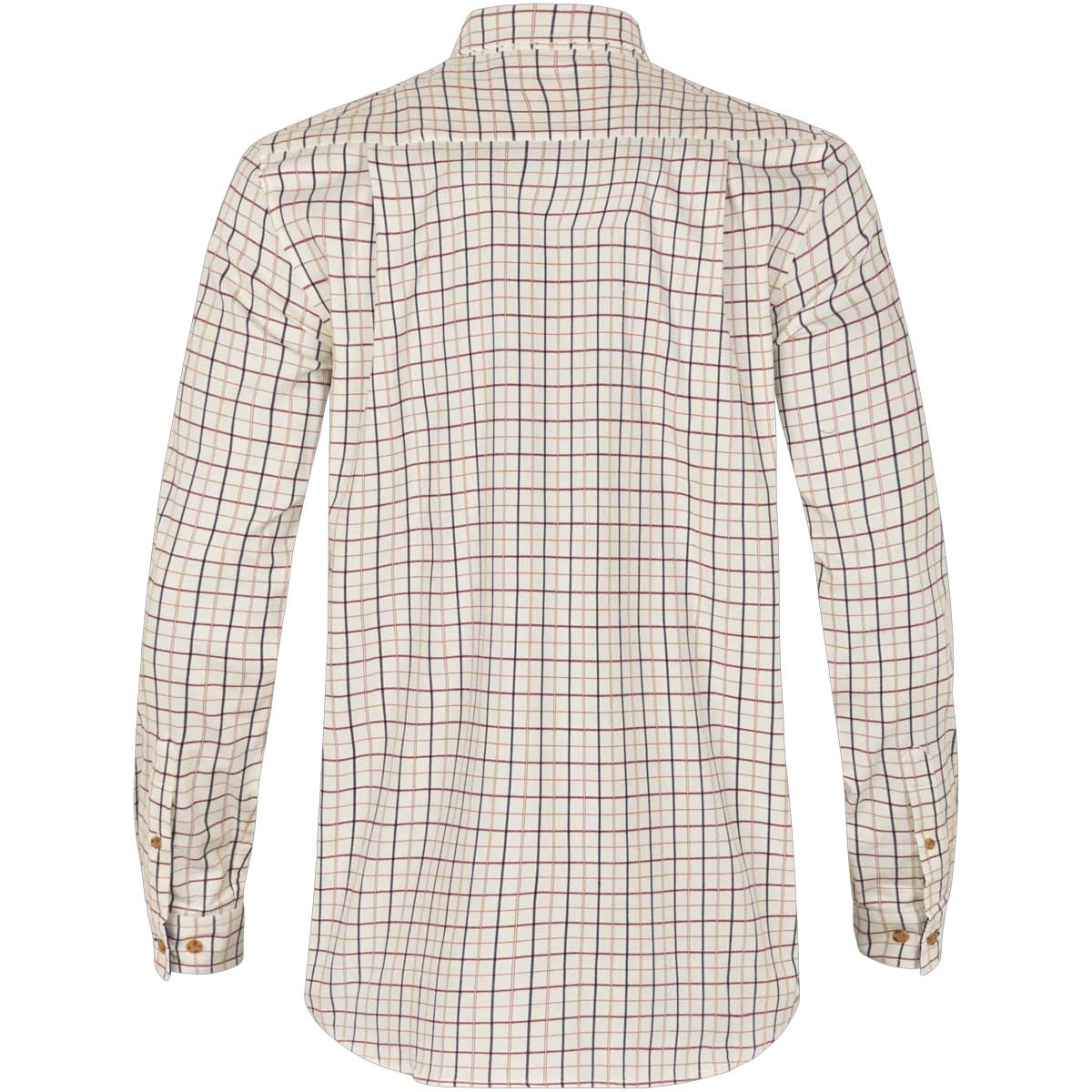 SEELAND Oxford Shooting Shirt - Mens - Classic Blue / Merlot Check - Image 4