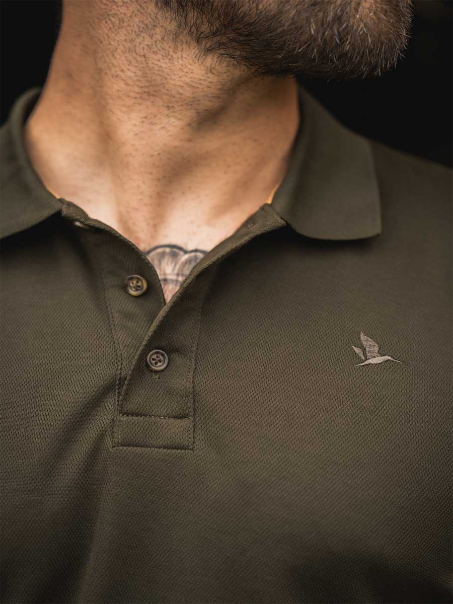 SEELAND Pembroke Polo Shirt - Mens - Pine Green - Image 2