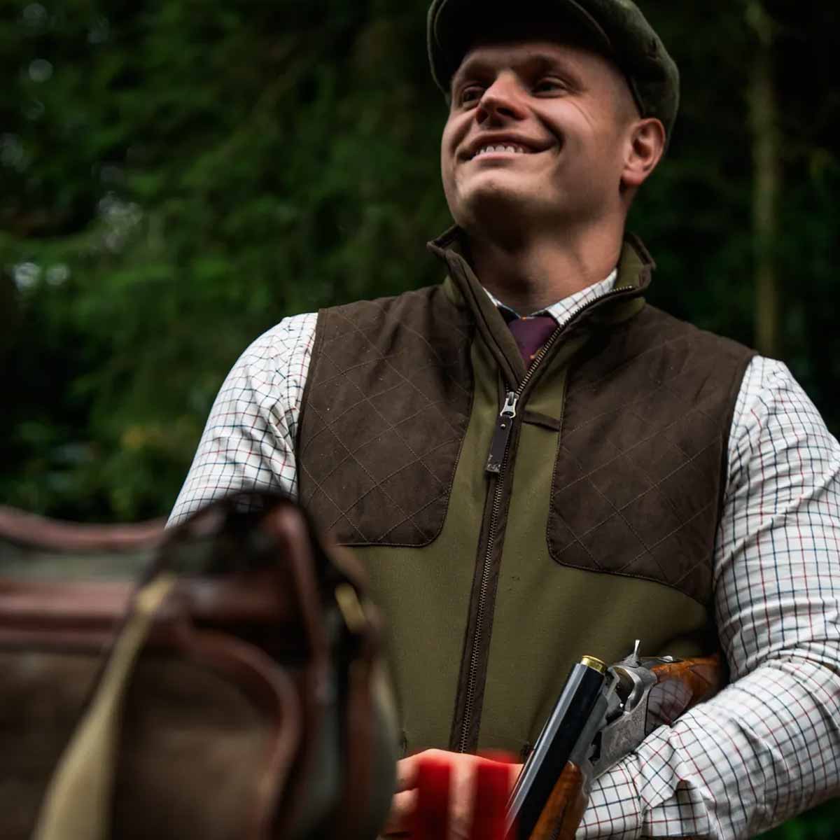 SEELAND Wenlock Shooting Waistcoat - Mens - Light Pine - Image 3