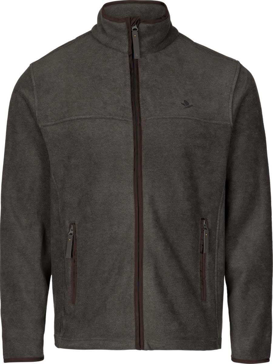 SEELAND Woodcock Earl Fleece Jacket - Mens - Dark Grey Melange