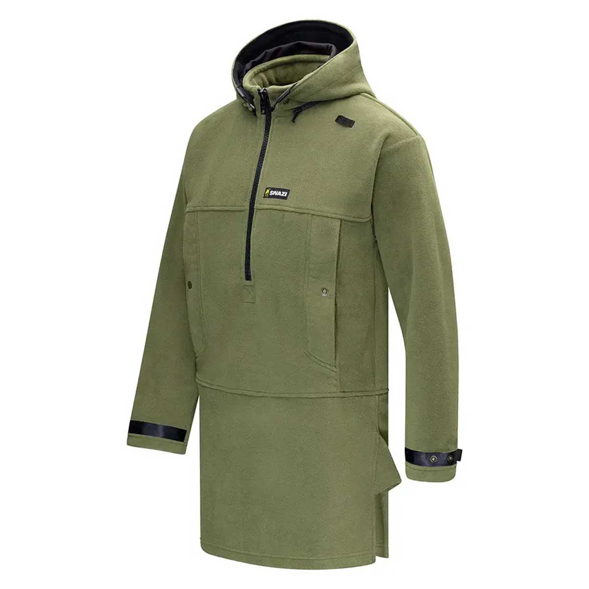 SWAZI Nahanni Shirt - Fleece Smock - Mens - Ranger
