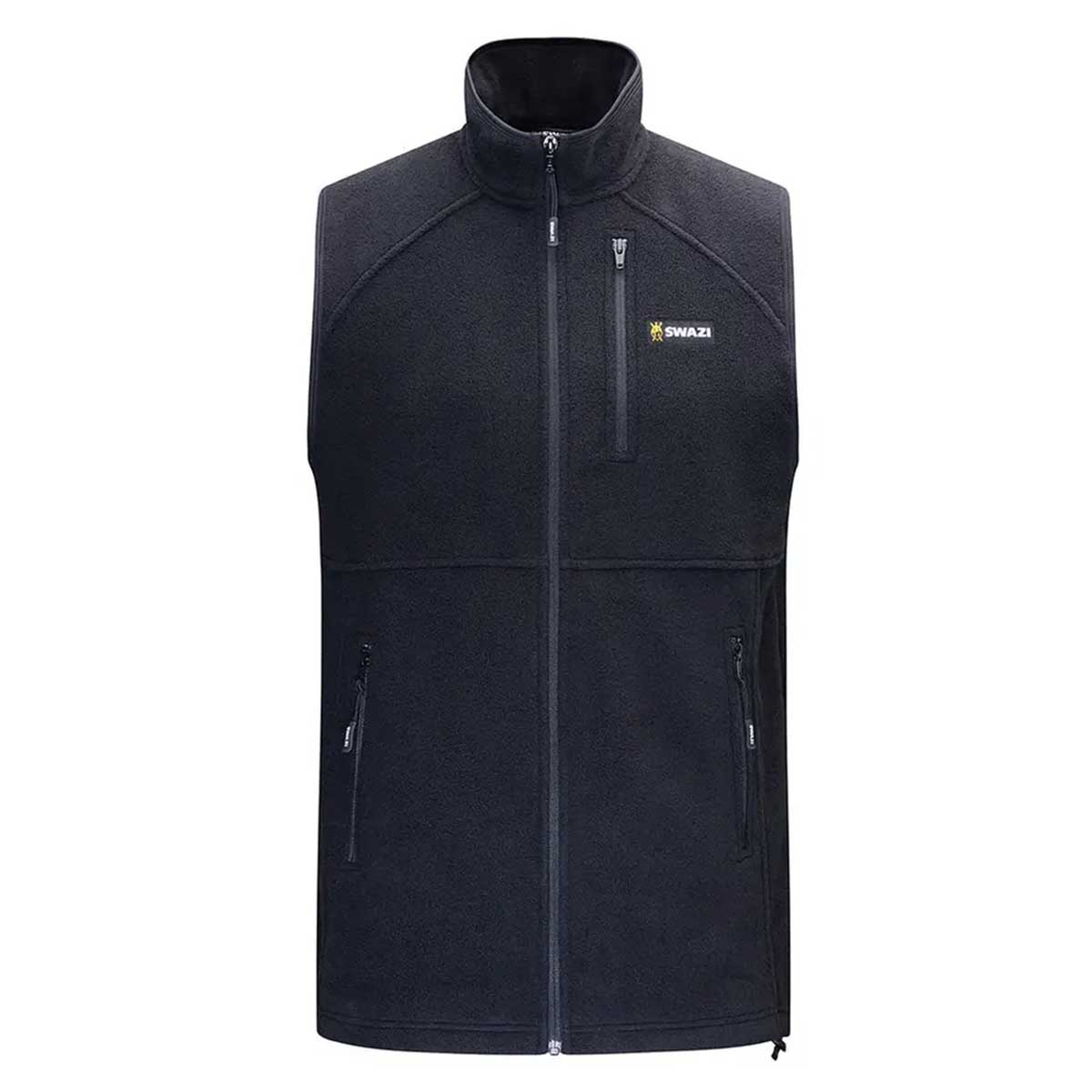SWAZI Sherpa Fleece Vest - Mens - Black