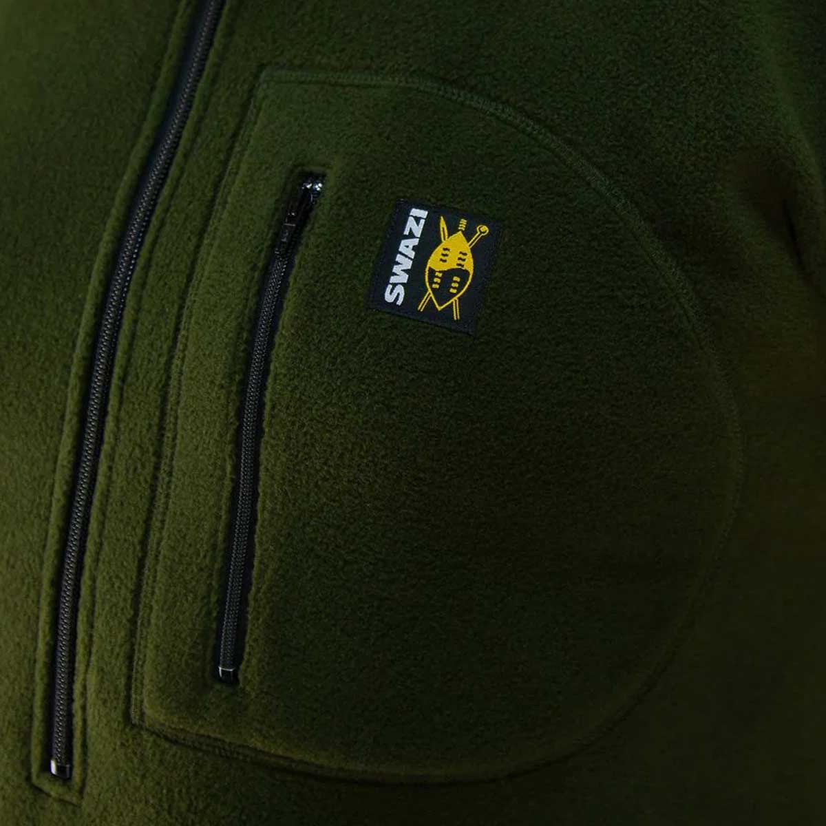 SWAZI The Hood Fleece - Mens - Olive - Image 4