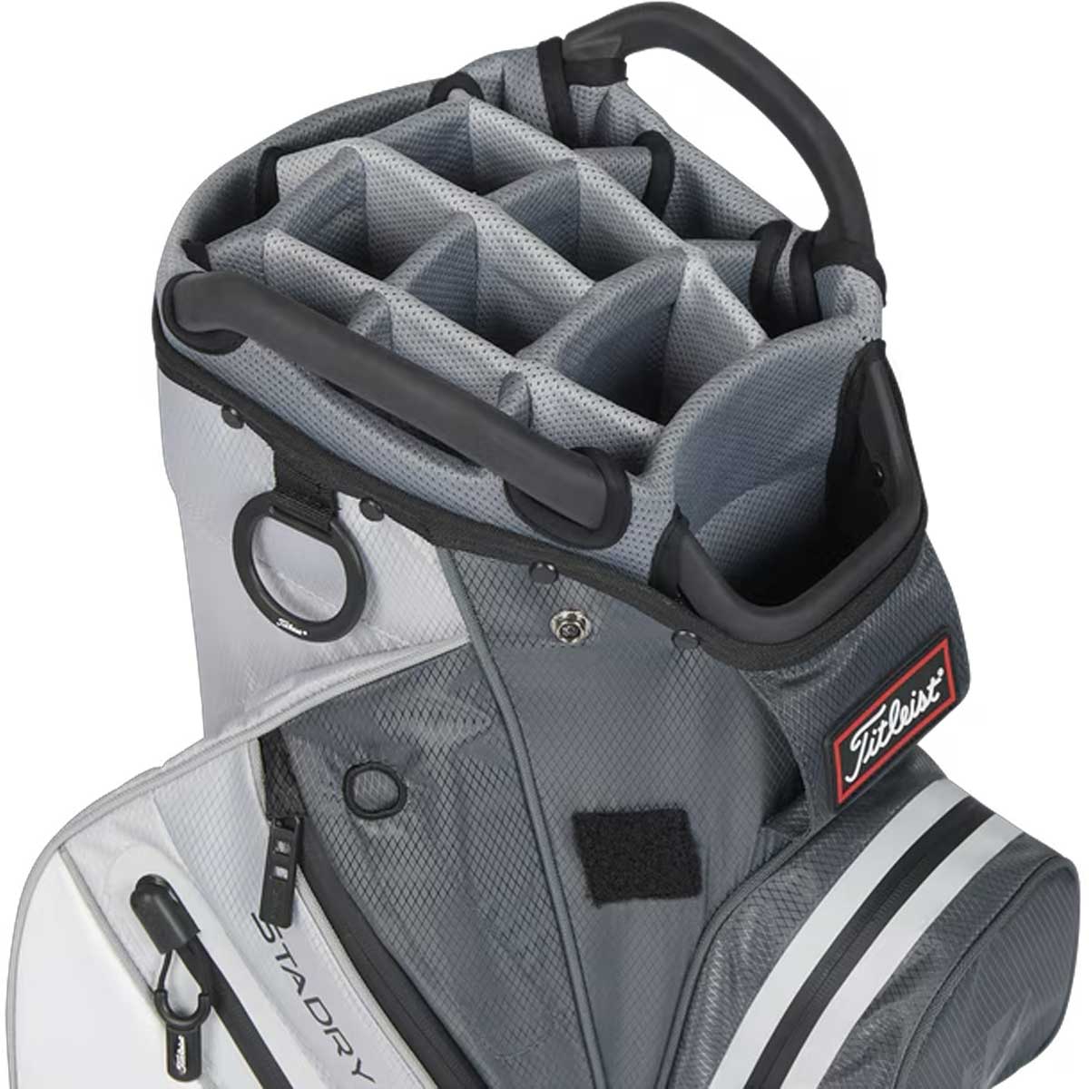 TITLEIST Cart 14 StaDry Golf Bag - Charcoal / Grey / White - Image 4