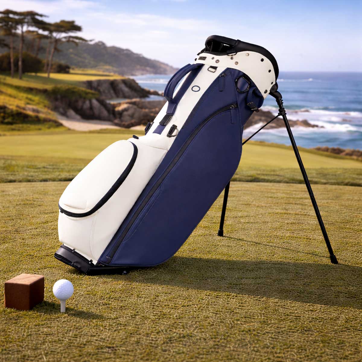TITLEIST LinksLegend Members Bag - White / Navy - Image 2