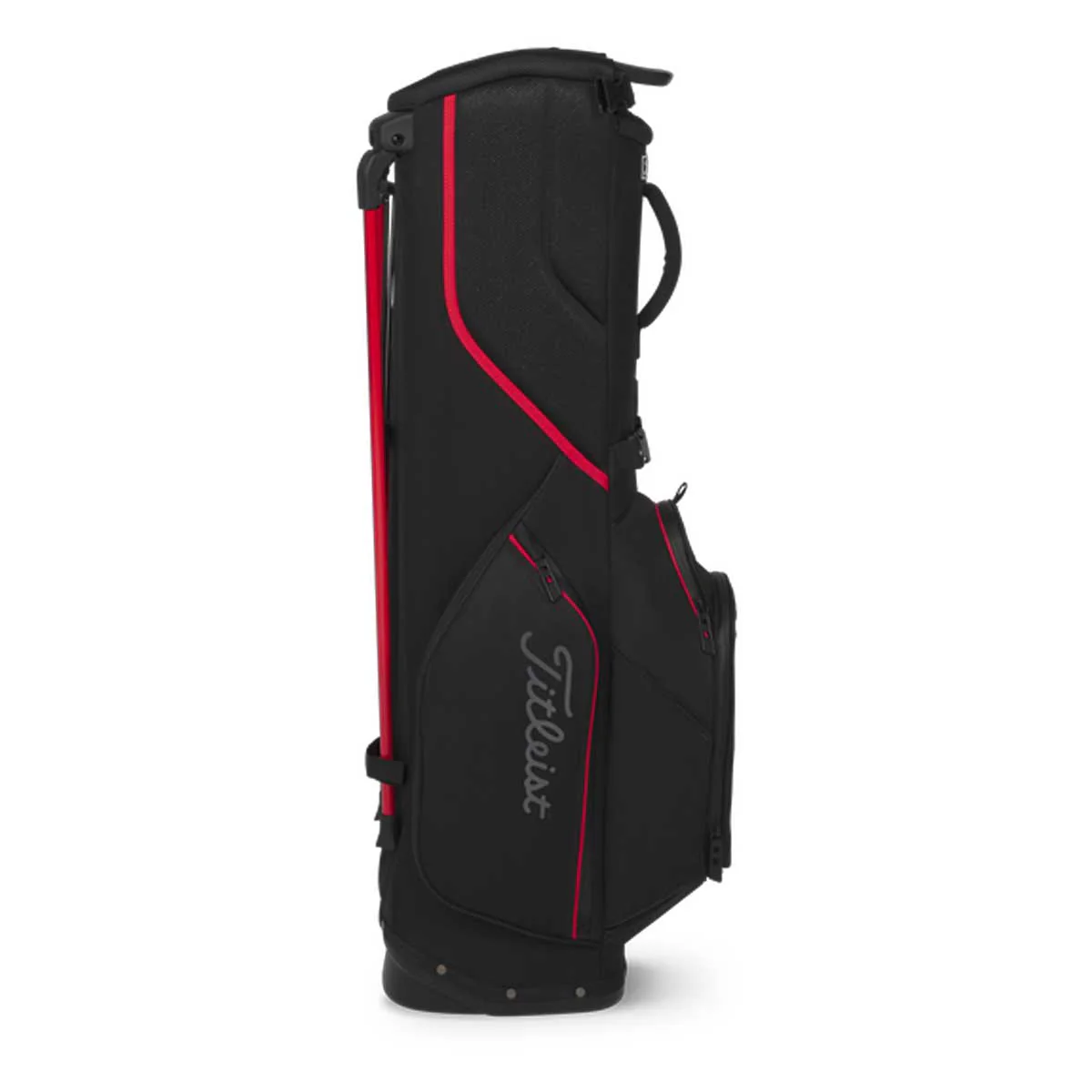 TITLEIST Players S4 StaDry Golf Bag - Black / Red / Graphite - Image 2
