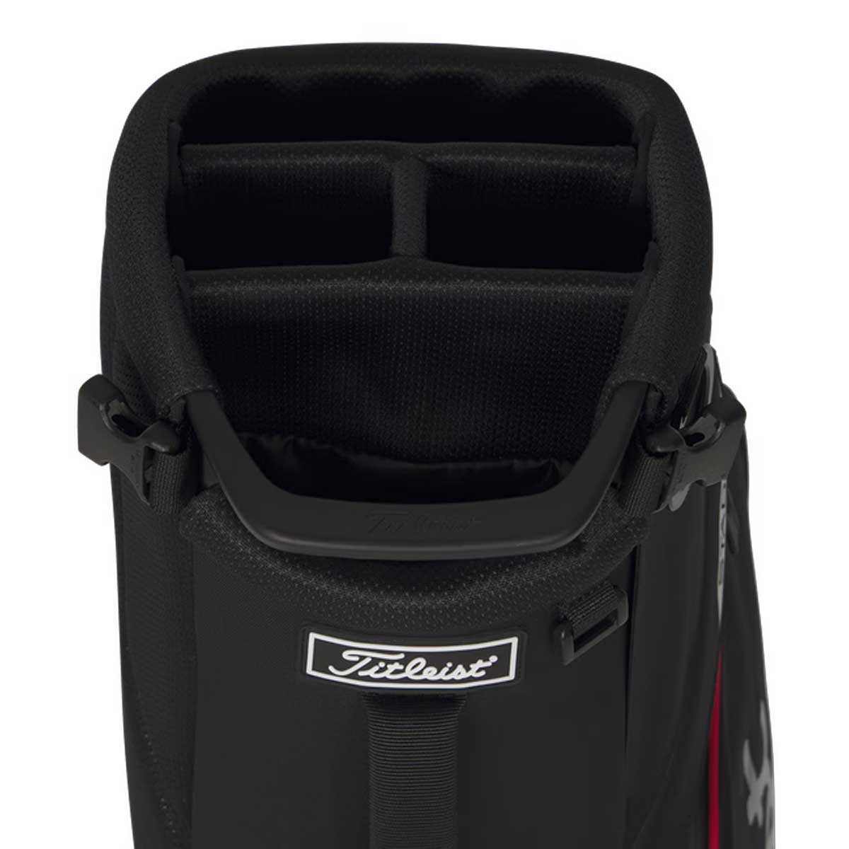 TITLEIST Players S4 StaDry Golf Bag - Black / Red / Graphite - Image 4