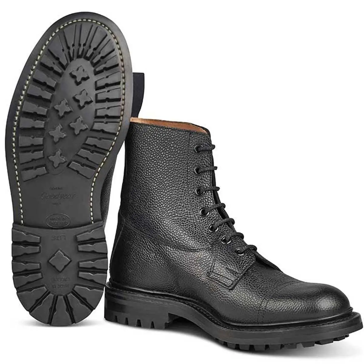 TRICKER'S Grassmere Boots - Mens - Black Scotch Grain - Image 2