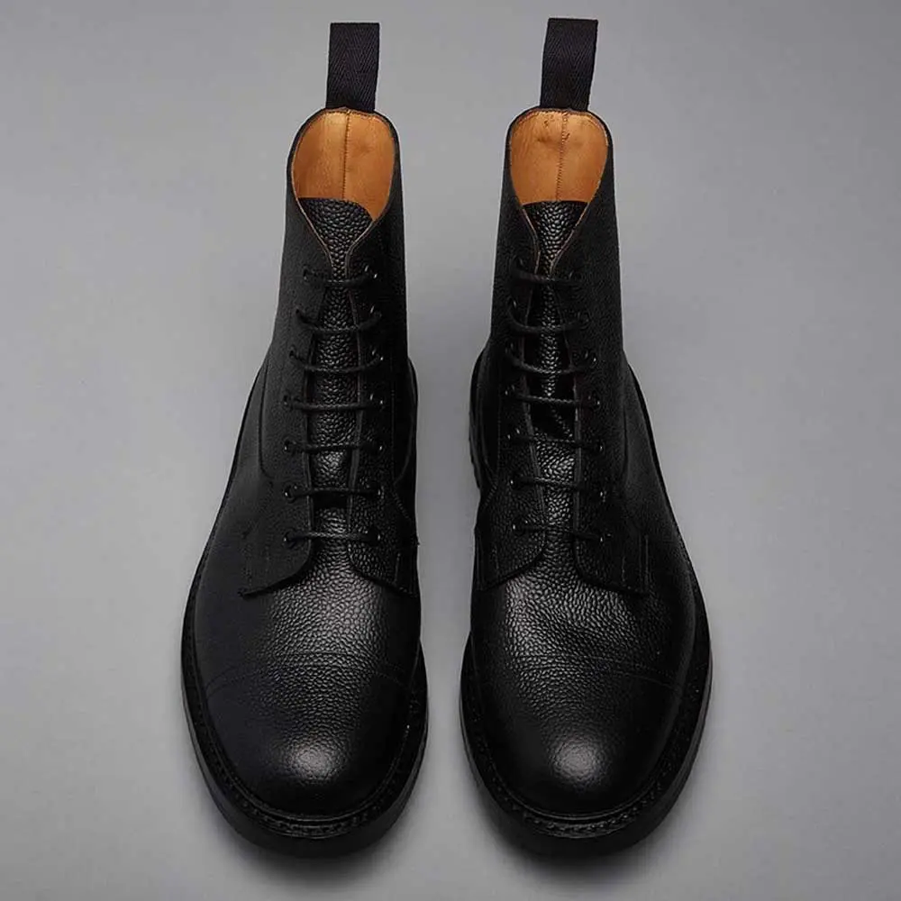 TRICKER'S Grassmere Boots - Mens - Black Scotch Grain - Image 4