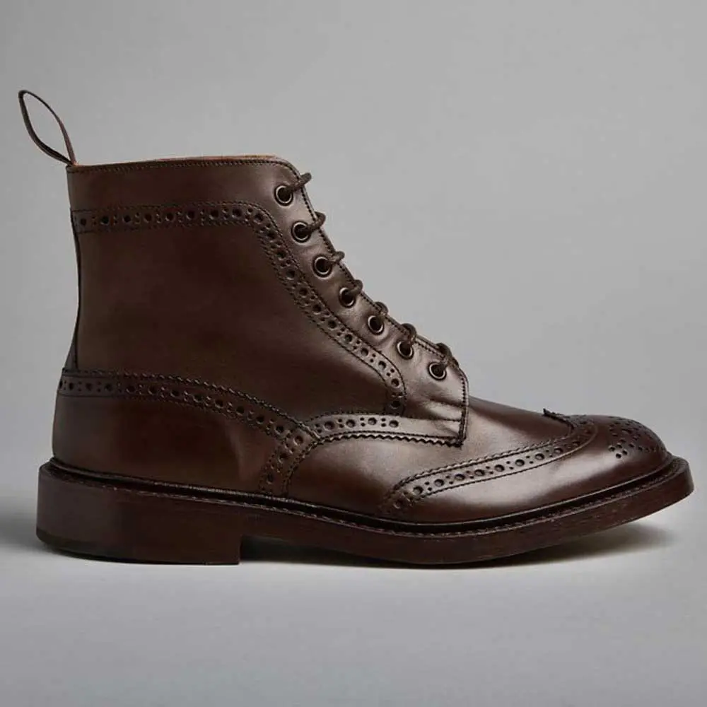 TRICKER'S Stow Country Boots - Mens Dainite or Leather Sole - Espresso - Image 4