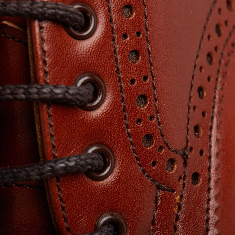 TRICKER'S Bourton Shoes - Mens Dainite or Leather Sole - Marron Antique - Image 5