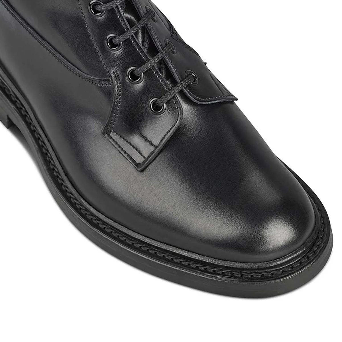 TRICKER'S Burford Boots - Mens Dainite or Leather Sole - Black Calf - Image 3