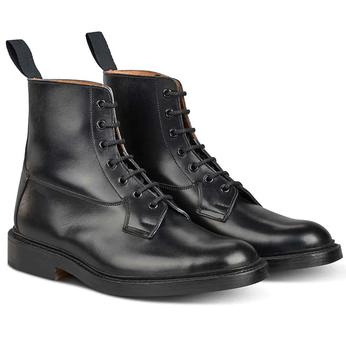 TRICKER'S Burford Boots - Mens Dainite or Leather Sole - Black Calf - Image 4