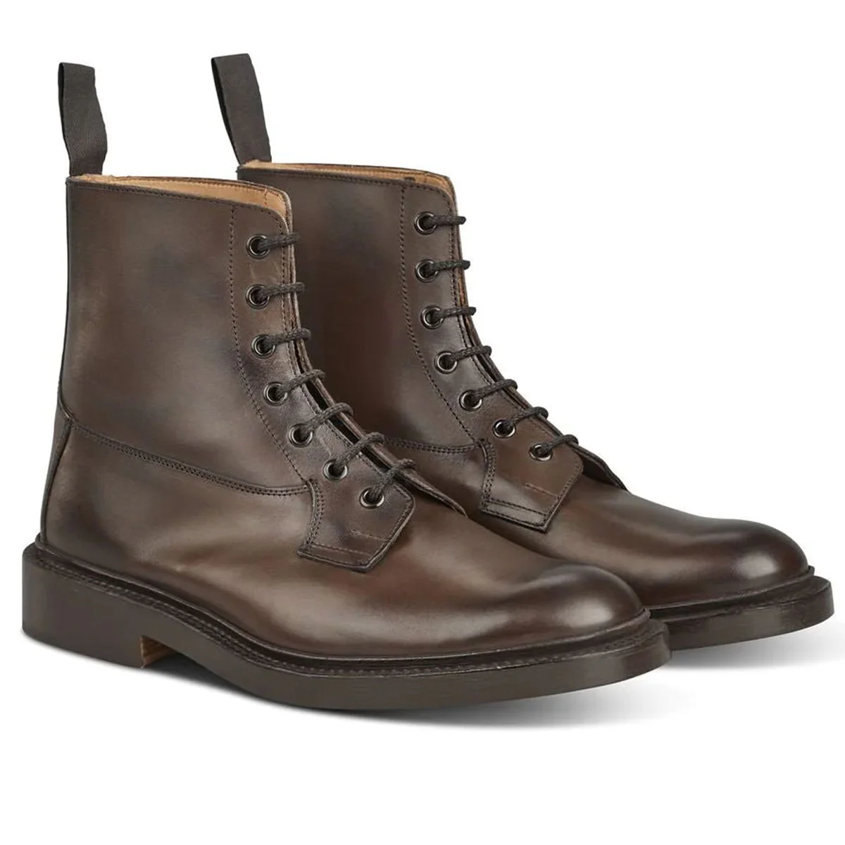 TRICKER'S Burford Boots - Mens Dainite or Leather Sole - Espresso - Image 4