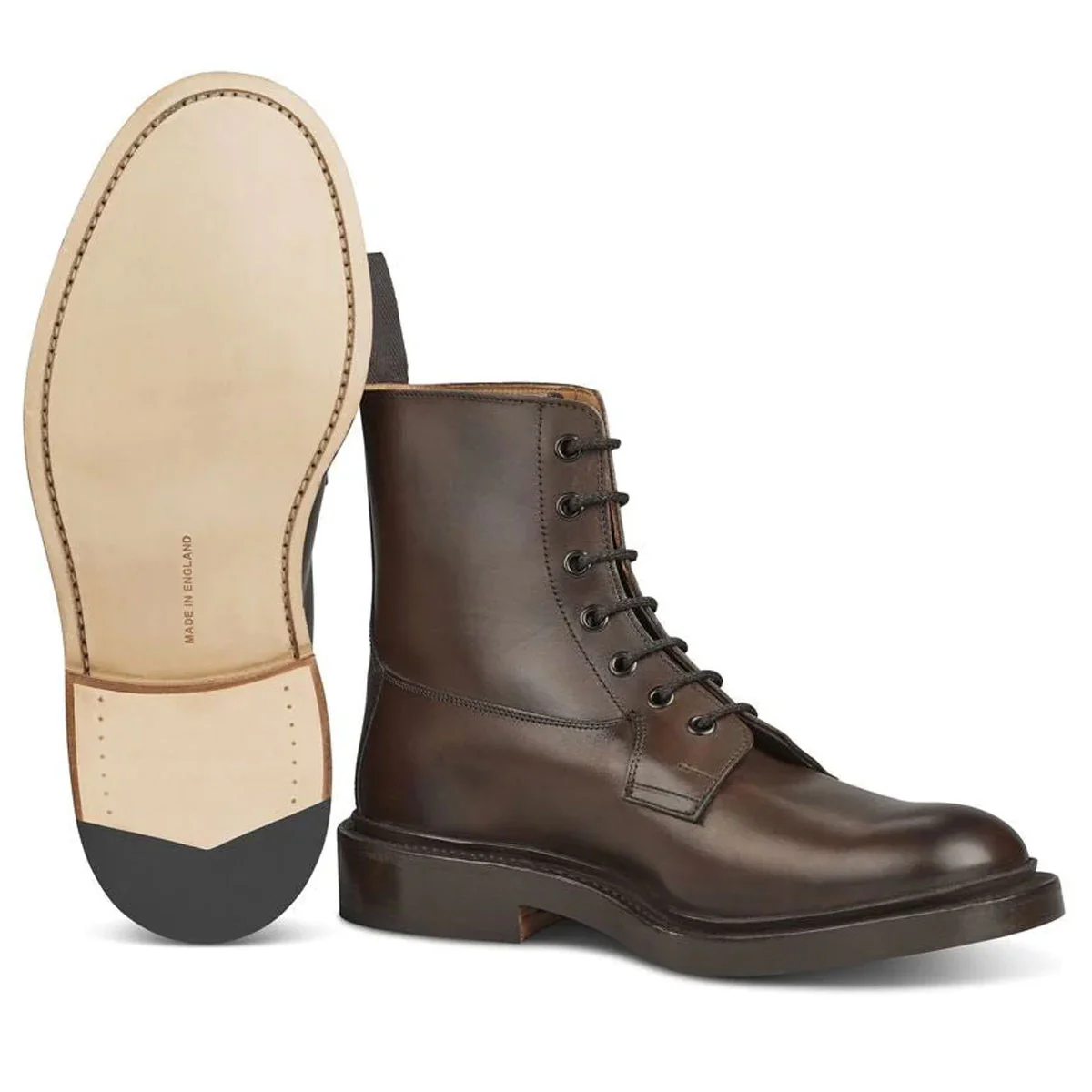 TRICKER'S Burford Boots - Mens Dainite or Leather Sole - Espresso - Image 5