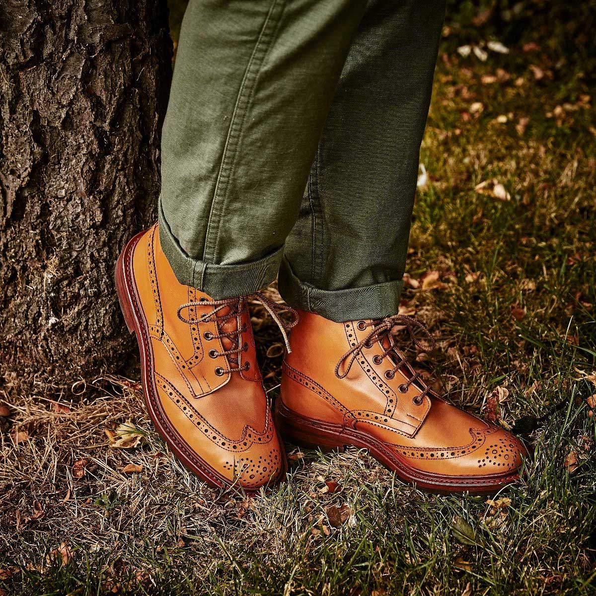 TRICKER'S Stow Country Boots - Mens Dainite or Leather Sole - Acorn Antique - Image 7