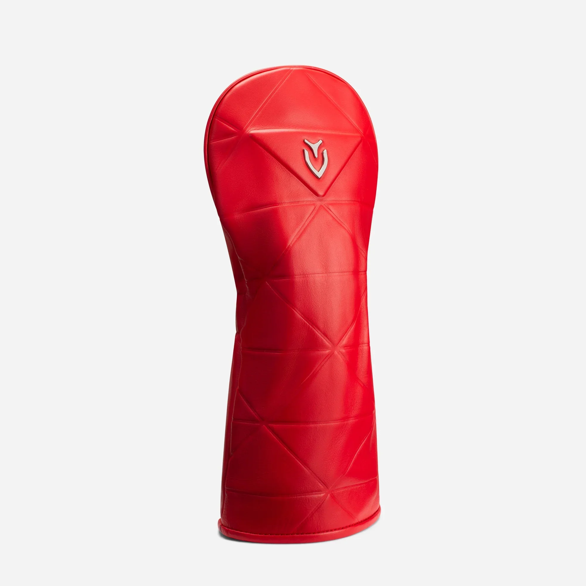 VESSEL Geometric Premium Golf Club Headcover – Genuine Leather – Red