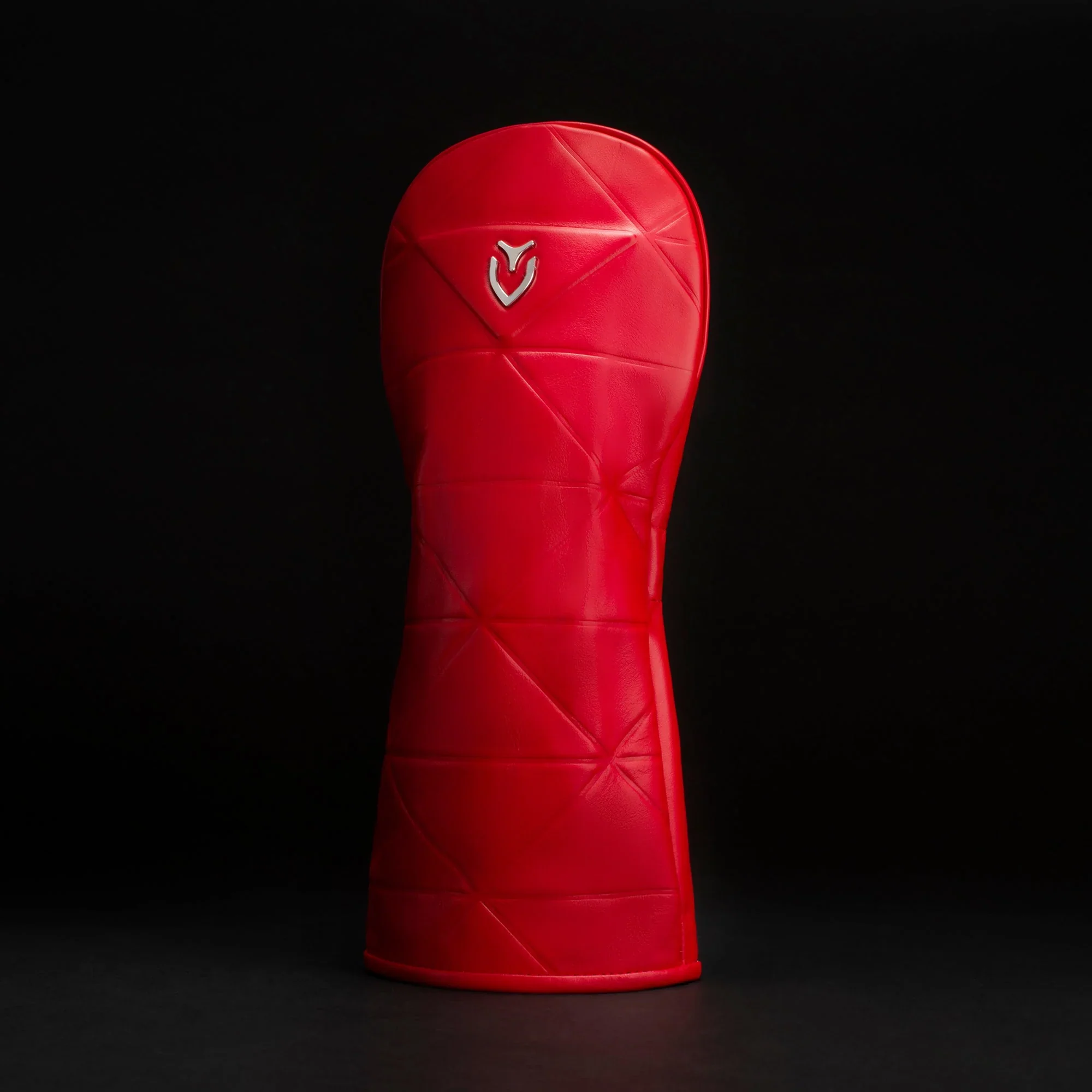 VESSEL Geometric Premium Golf Club Headcover – Genuine Leather – Red - Image 4