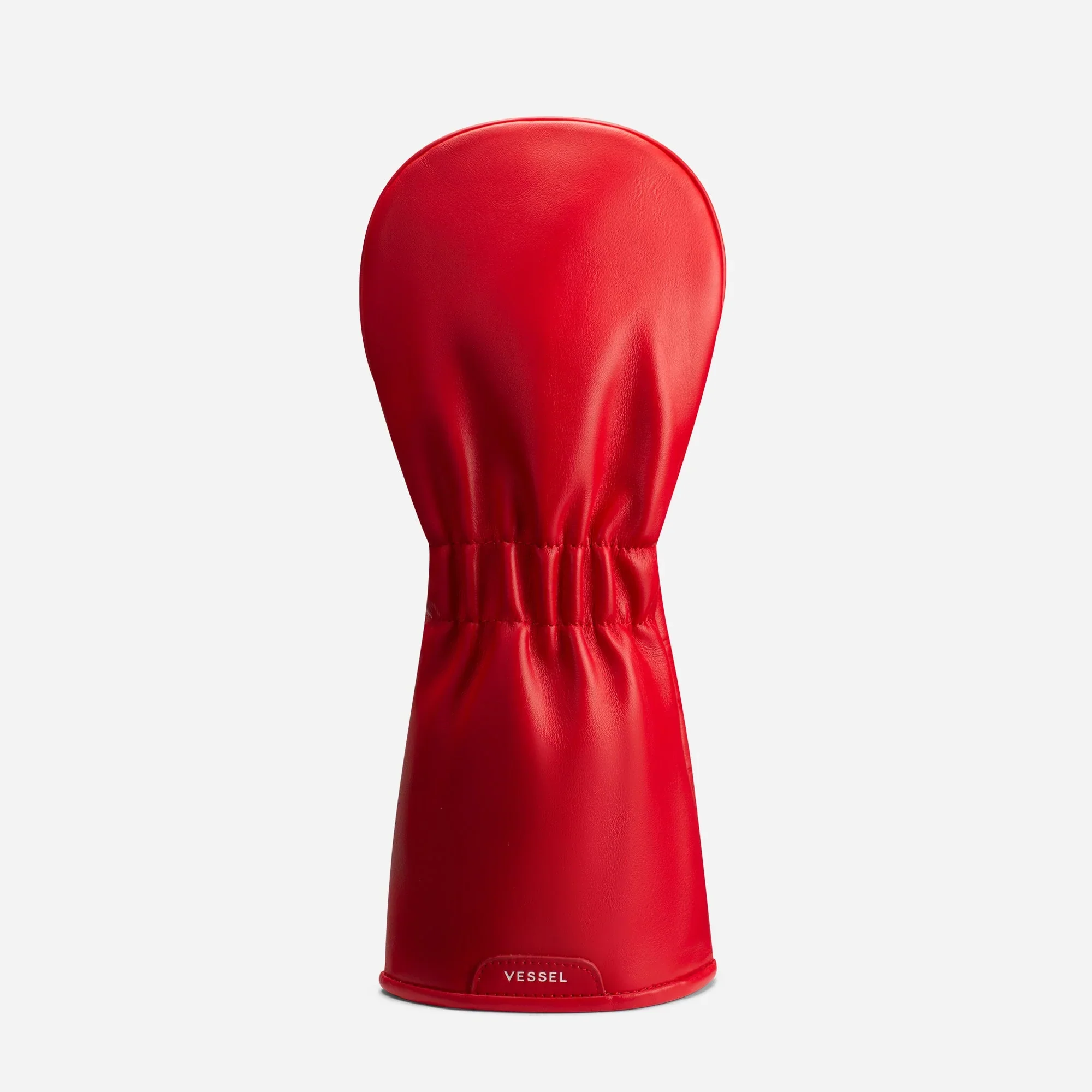 VESSEL Geometric Premium Golf Club Headcover – Genuine Leather – Red - Image 5
