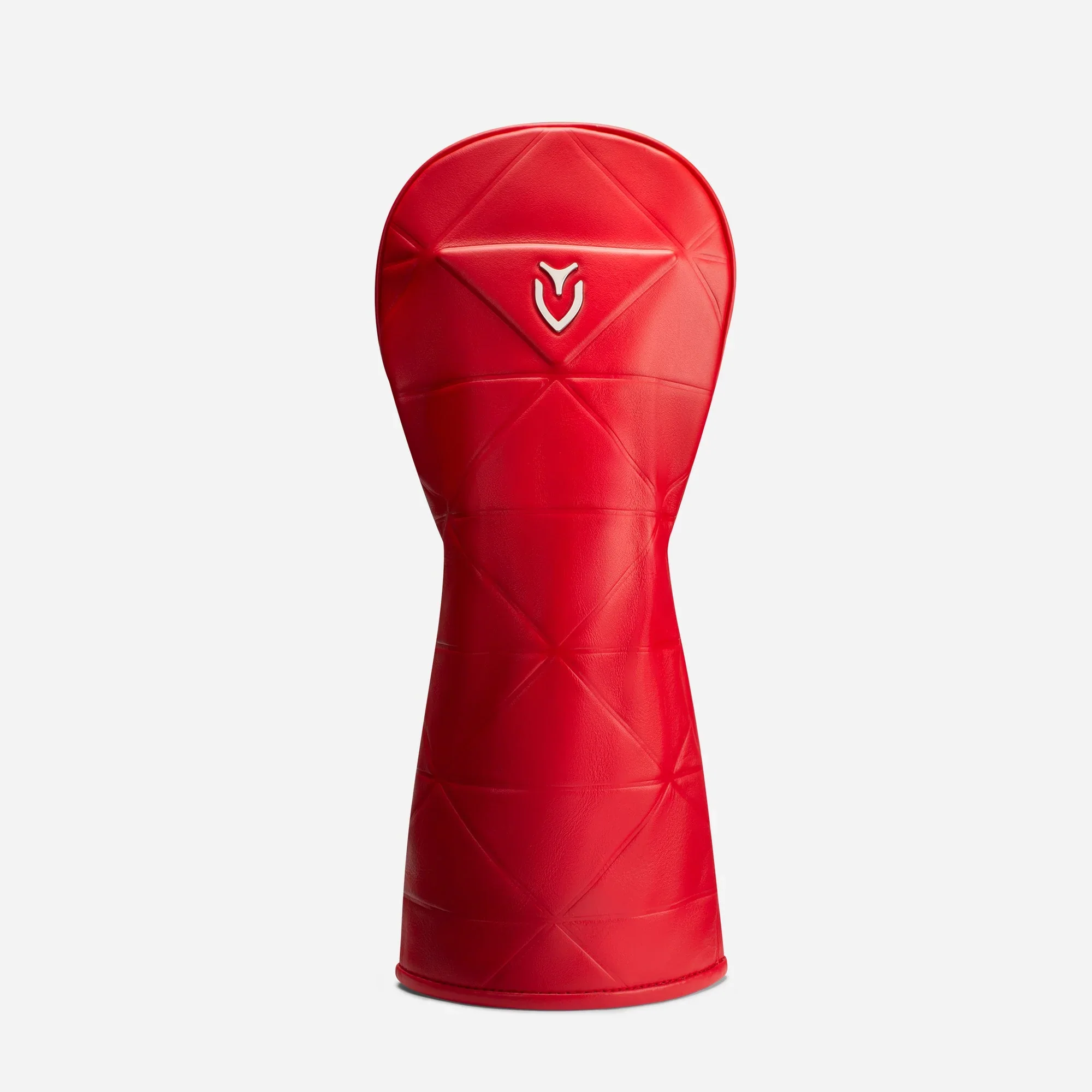 VESSEL Geometric Premium Golf Club Headcover – Genuine Leather – Red - Image 6