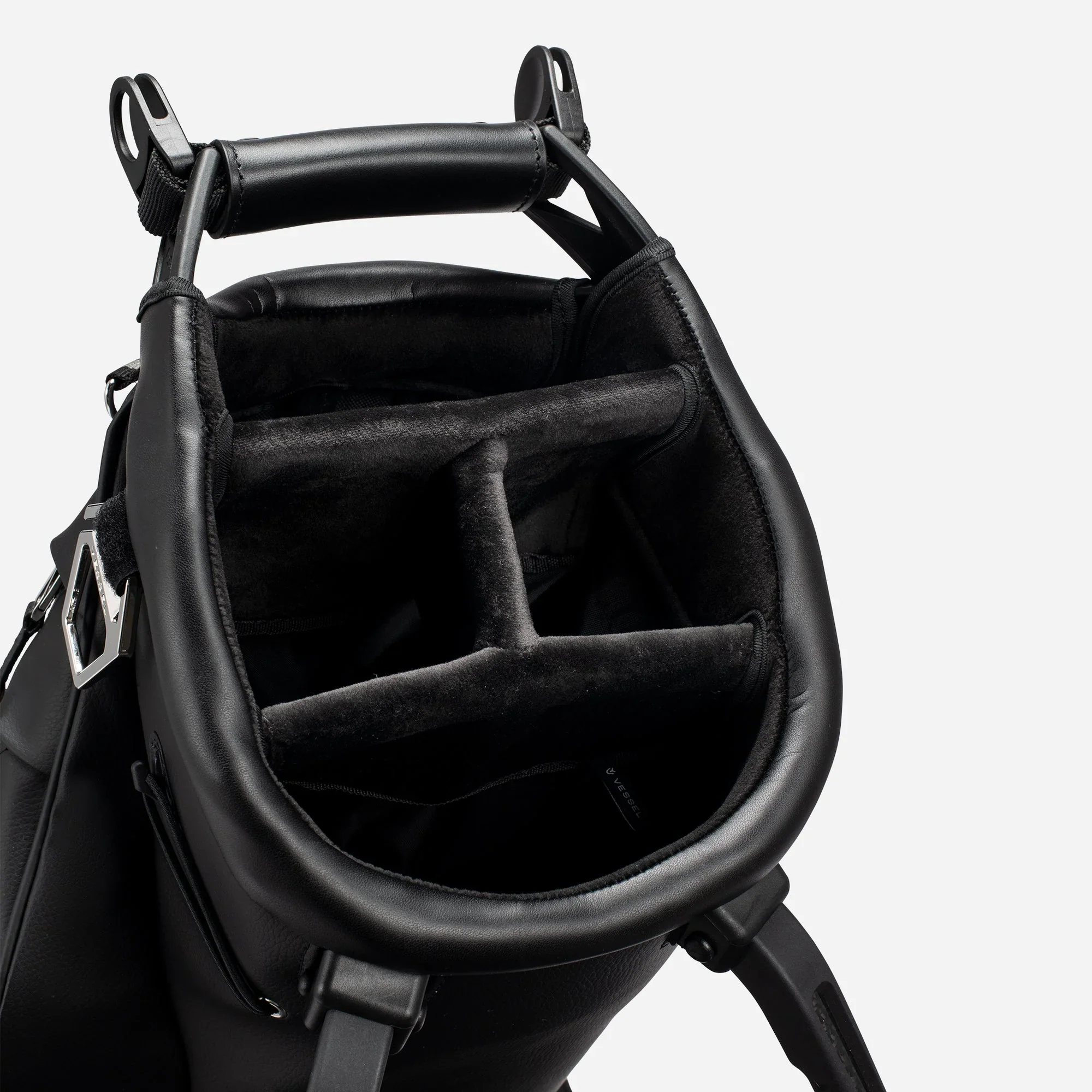 VESSEL Lux Carbon Stand Golf Bag - Pebbled Black - Image 4