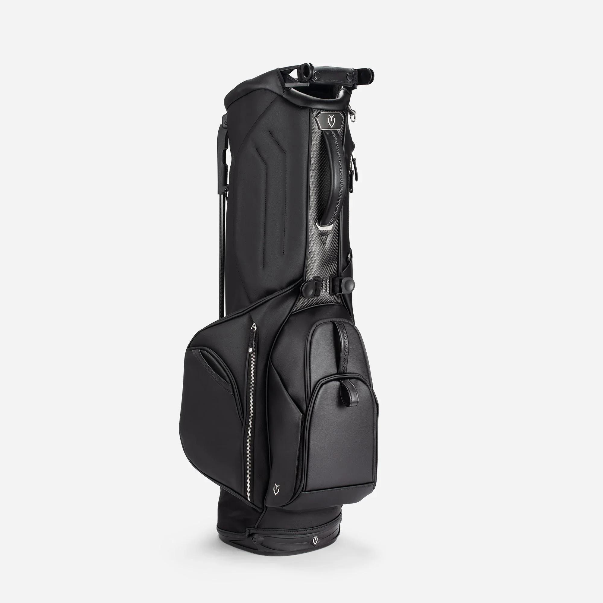 VESSEL Lux Carbon Stand Golf Bag - Pebbled Black - Image 5