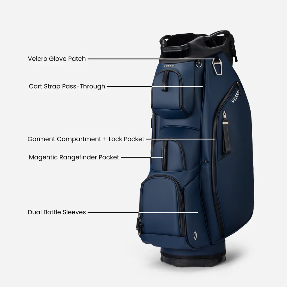 VESSEL Lux Cart II Golf Bag - Nightfire - Image 9