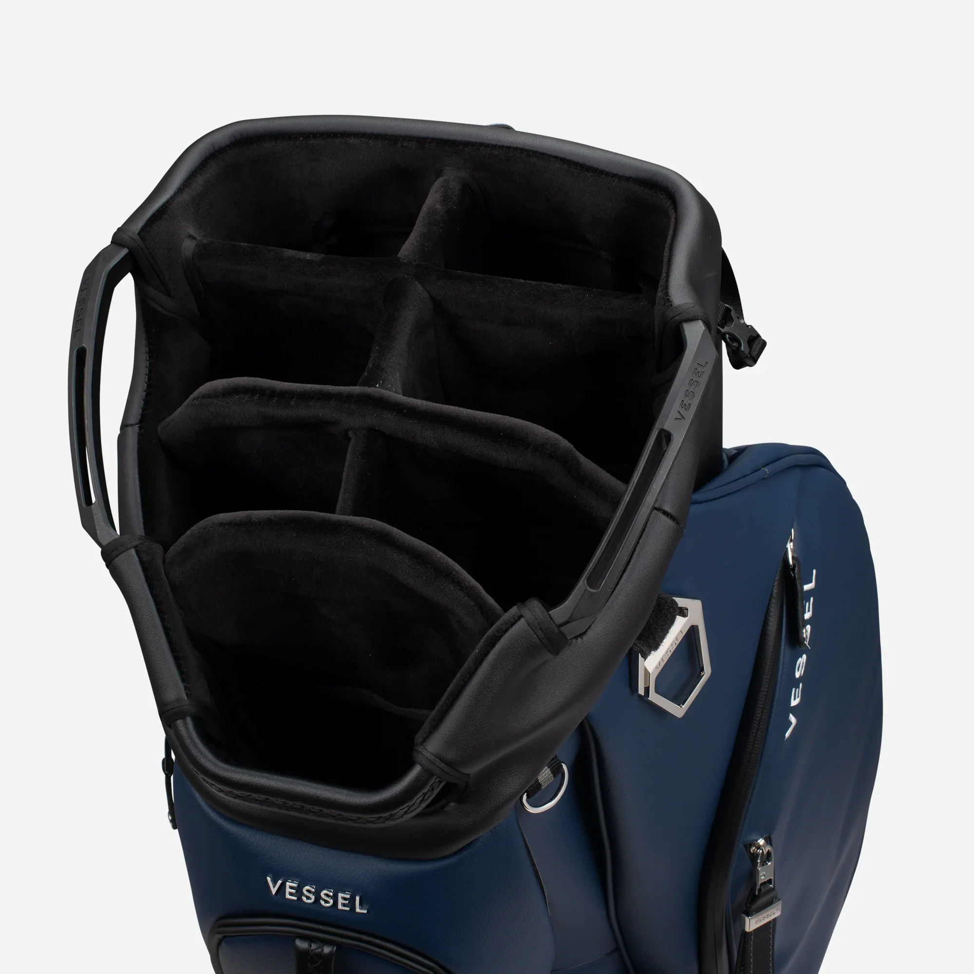 VESSEL Lux Cart II Golf Bag - Pebbled Navy - Image 3